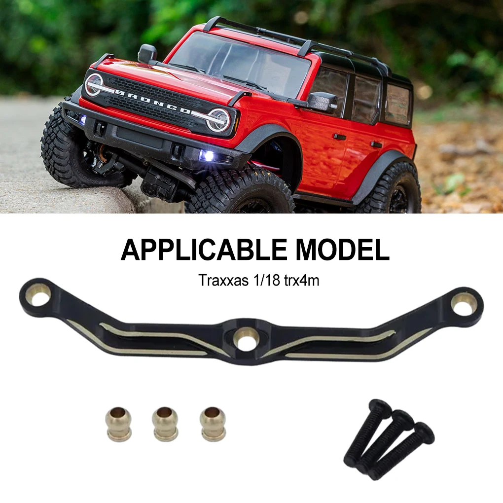 

1 Set 1 18 Steering Link Rod Set RC Upgrade Part Brass Wheelbase Rc Steering Link Rod Set For Traxxas Trx4m RC Car Part