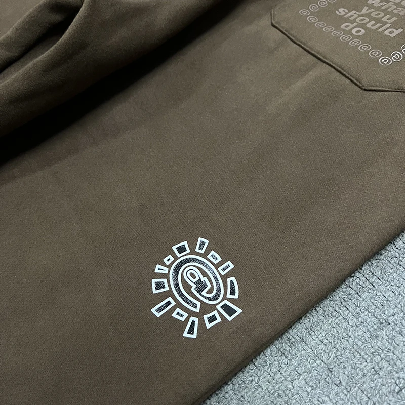 2024 New ADWYSD Sports Pants Loose and Casual Always Do What You Should Do Brown Men and Women Casual Tight Sports Pants