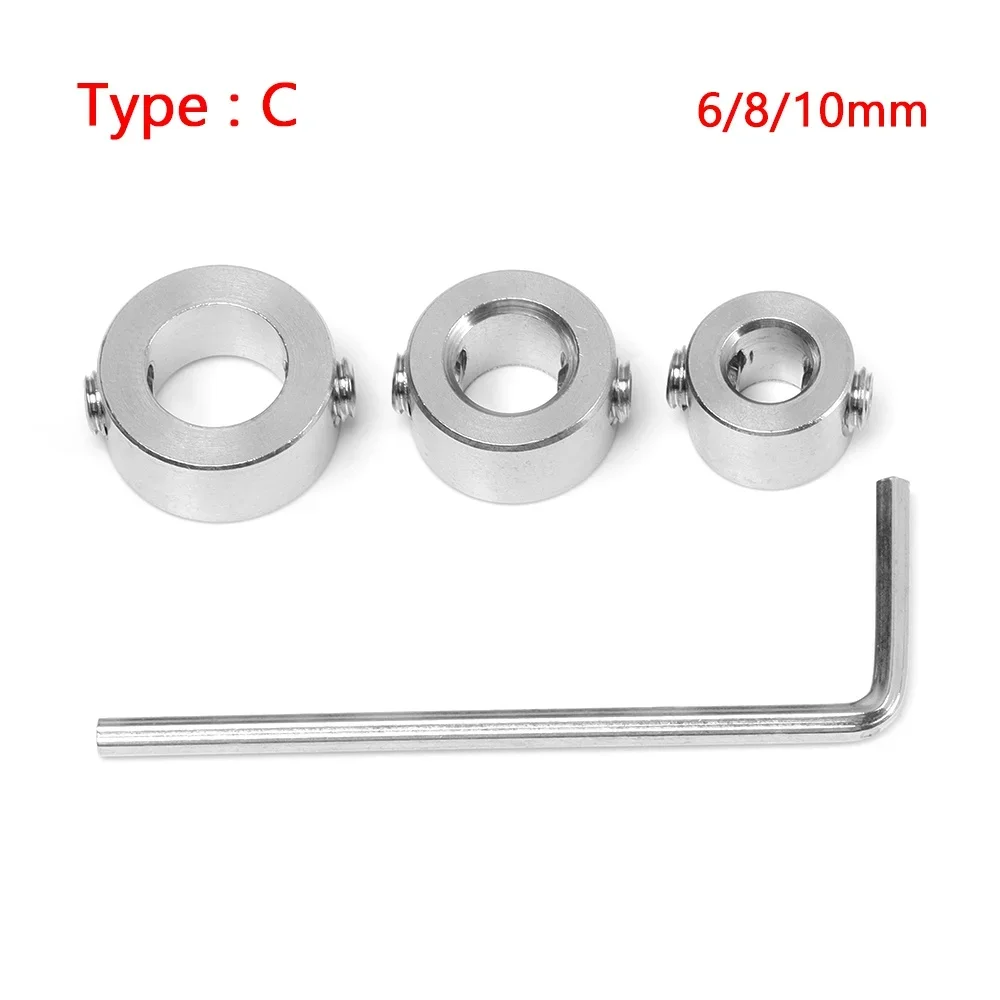 Collare Regolabile Per Punte Da Trapano | Anello Di Controllo Profondità In ABS Per 3-5 / 5-8 / 8-13 Mm | Rosso O Nero