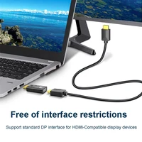 DP To HDTV 4K Connector DisplayPort DP Male to HDMI-Compatible Female Adapter Converter Video Audio Plug For Computer TV Laptop - Image 3