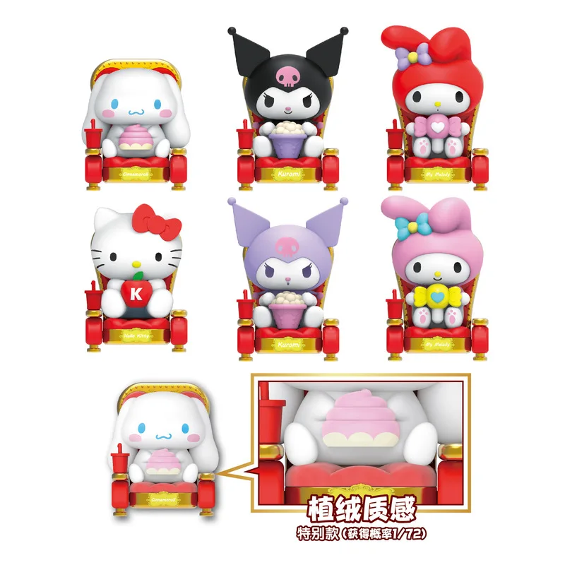 1pcs Sanrio Hello Kitty Mymelody Kuromi Cinnamoroll Mini Tragbarer