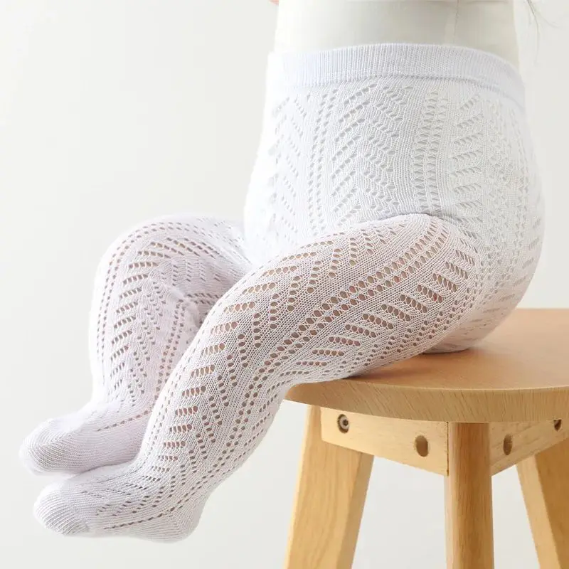 Baby Girls Knit Tights Hollow Out Mesh Stockings For Kids Fishnet Clothing Toddler Spain Style