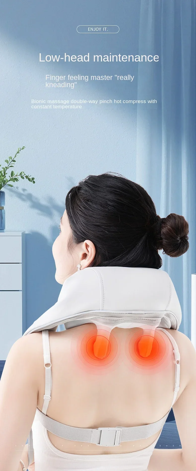 New New Cervical Massager Shoulder and Neck Massager Home Automatic Mini Neck Massage Shawl