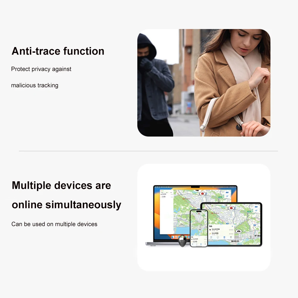 Item Finder Tracker BT Work with Apple Find My Security Finder Positioning for Earbud Luggage MFi IOS Pet Children