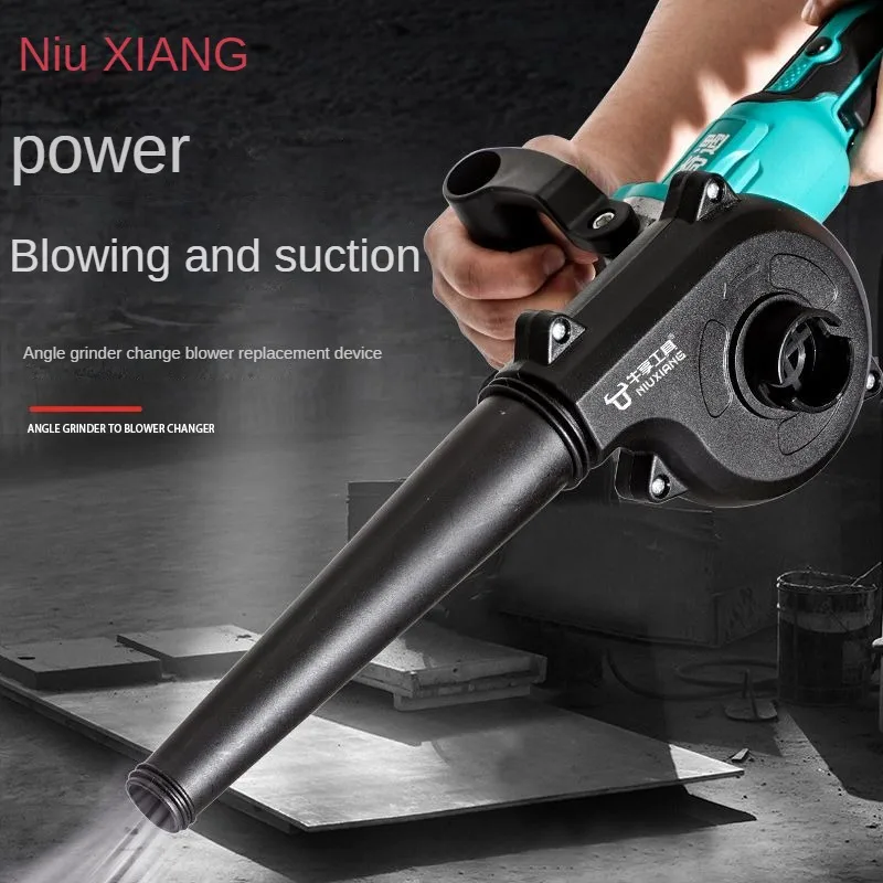 Angle Grinder To Blower Powerful Small Household Dust Collector Blow Ash Cleaning Machine Blow Dryer Accessories Hardware 680 w fan speed grinder fan large ceiling fan blower fan stepless switch 220 v