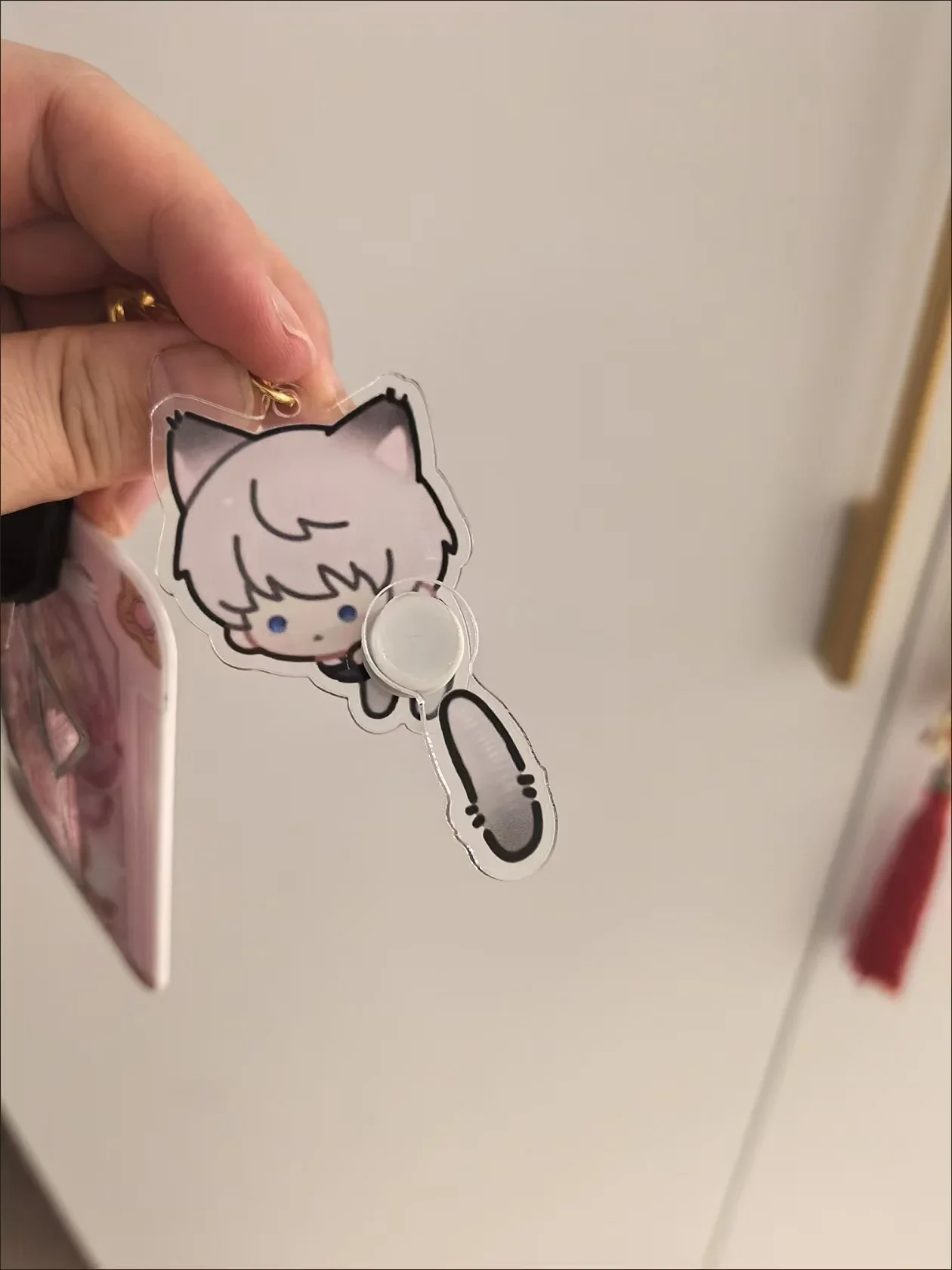 Tail Wagging Keyring Game Love And Deepspace Xavier Zayne Rafayel