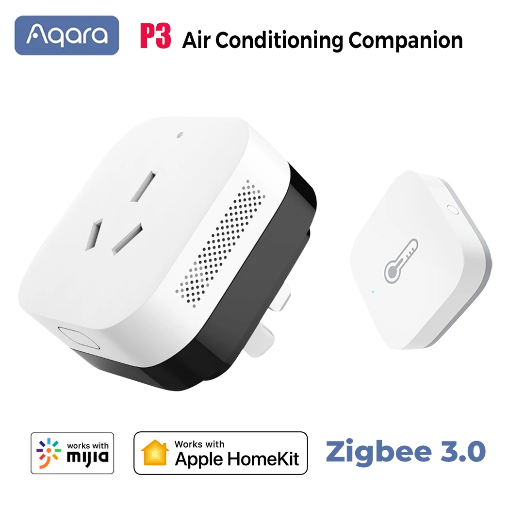 Smart universal remote control Aqara P3 smart air conditioning companion sensor gateway support Zigbee 3.0 work with Aqara Home Mihome App