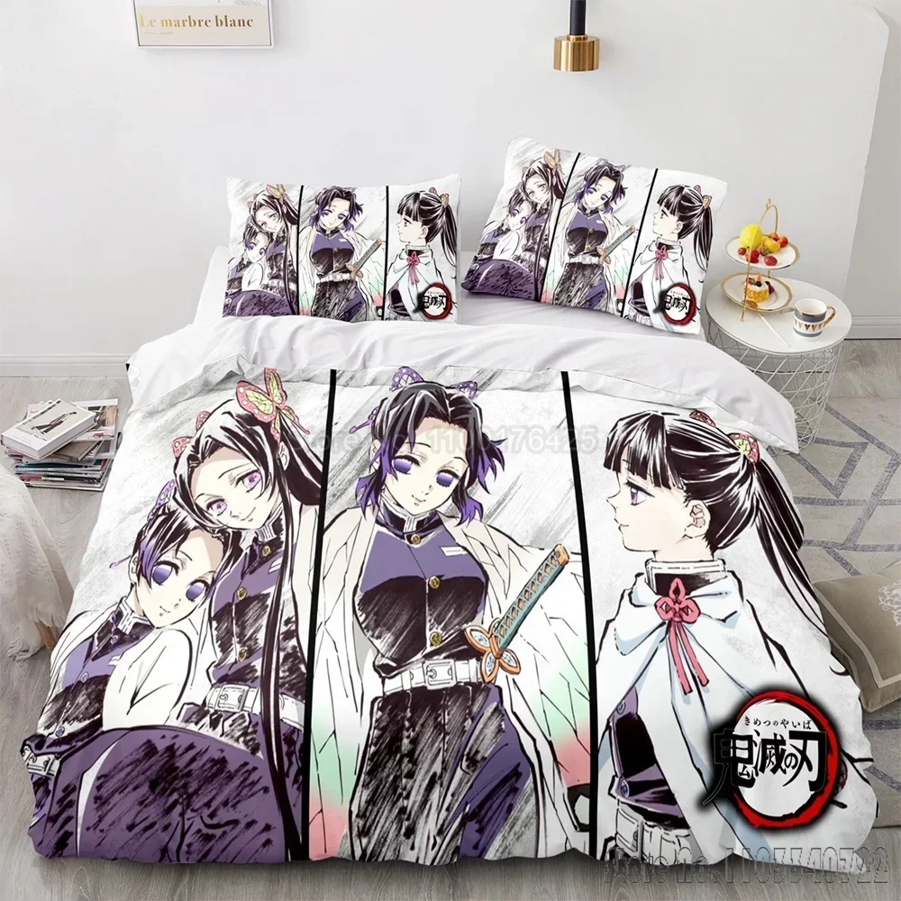 Demon Slayer Agatsuma Zenitsu Duvet Cover Set HD Comforter Cover for Kids Bedding Sets Bedclothes Bedroom Decor 6