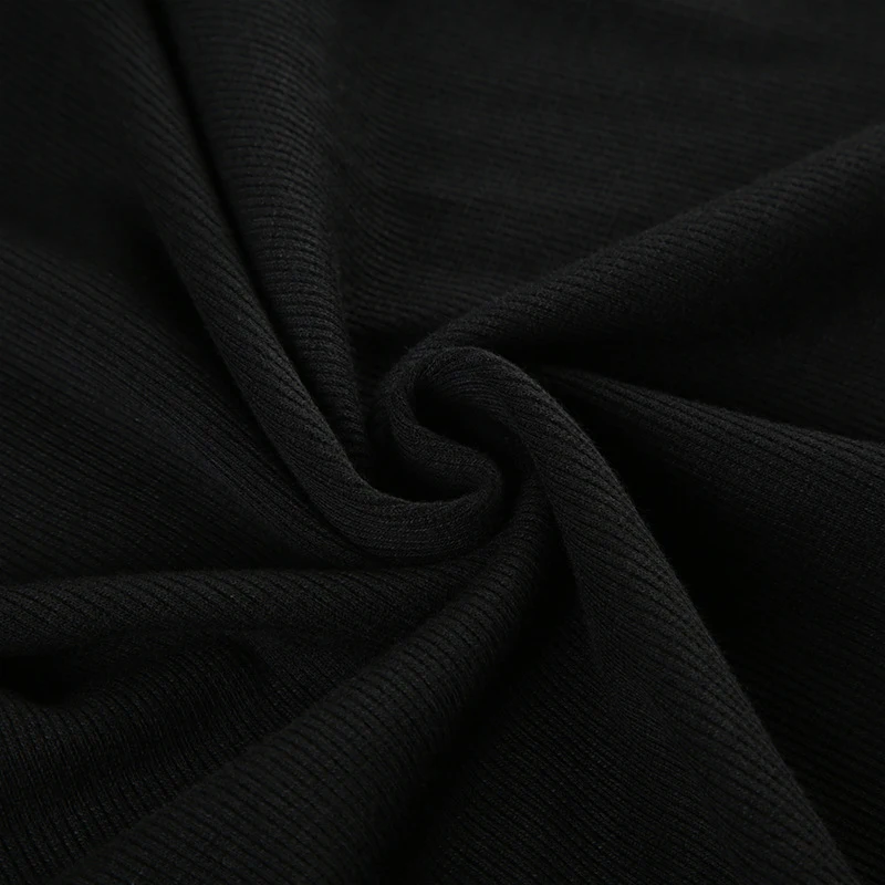 Gothic Dress y2k Women Clothes Lace Trim Round Neck Long Sleeve Ribbed Bodycon Dress Grunge Party Dresses Streetwear