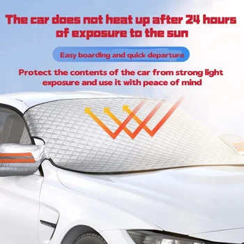 Car Windshield Sunshine Shield for Winter Sunshine Cover Front Window Anti Ice Frost Outdoor Protection Snow Sun Cover Shield 1