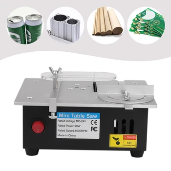 Mini Table Saw Handmade Woodworking Bench Saw DIY Model Crafts Cutting Tool with Adjustable Height 2