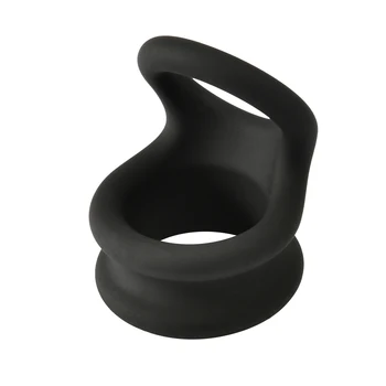 Small Medium Large Silicone Double Cock Ring Lock  Delay Ejaculation Male Penis Ring Ball Stretcher Bondage Sex Toy Men 5