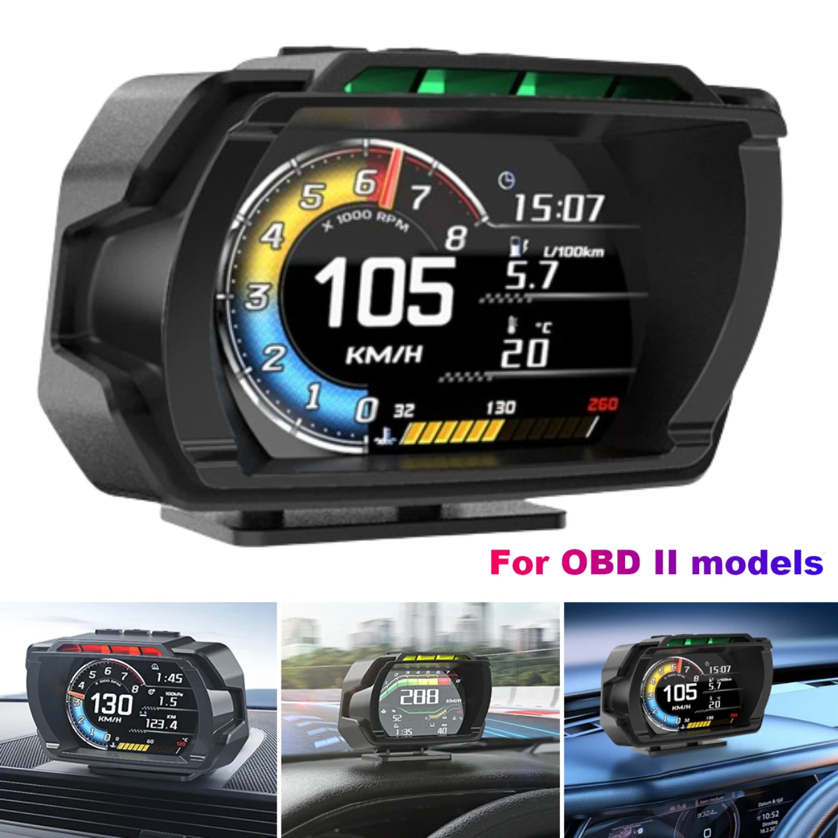 CarHeadUpDisplayFuelConsumptionDigitalSpeedometerOverspeedAlarmWaterTempTachometerLCDDisplayOilTemperatureGauge-AliExpress34