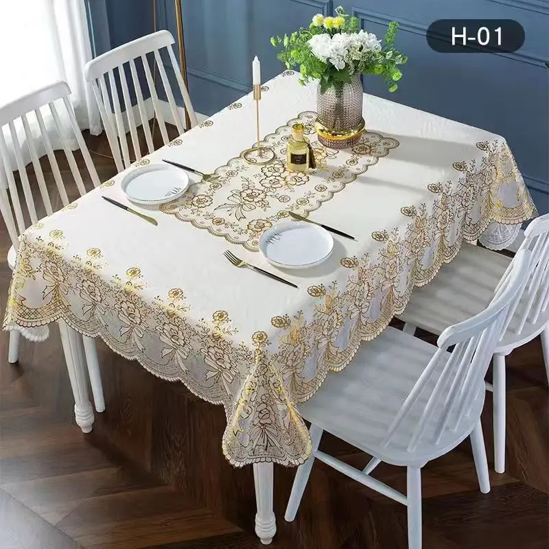 NoEnName_Null mantel de mesa cuadrada mesas de centro para salas tovaglia pizzo Mainland China Organza Fabric 4