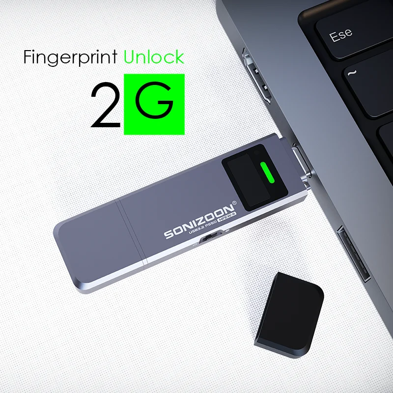 Solid State Usb Flash Drive Criptografia por Impressões Digitais Proteção de Dados Privacy Pendrive 1tb 512gb 256gb Novidades 2.0 - Imagem 3