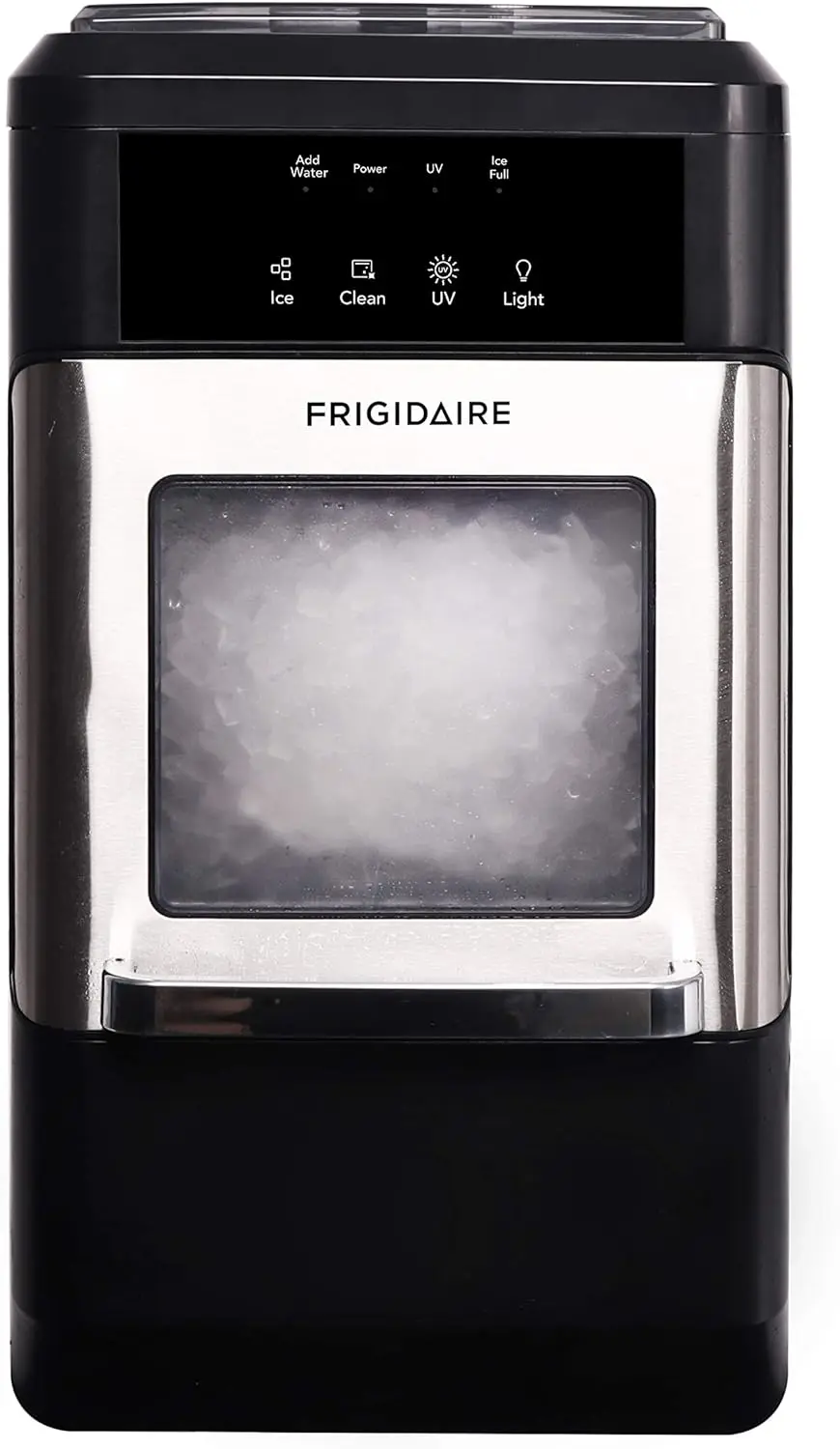 

Frigidaire EFIC235-AMZ Countertop Crunchy Chewable Nugget Ice Maker, 44lbs per day, Self Cleaning Function