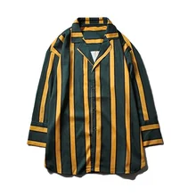 

Hot Sale 2022 Spring New Men's Shirt Hong Kong Style Striped Printed Shirt Casual Fashion Long Sleeve Loose Camisas Para Hombre