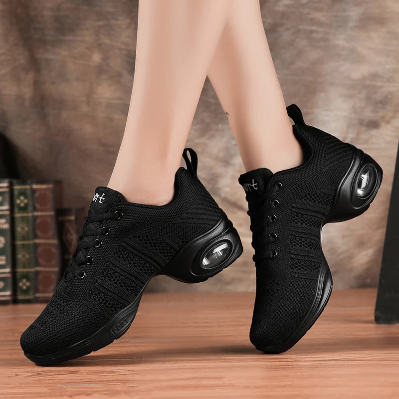 Zapatillas deportivas con suela blanda para mujer, Zapatos de baile