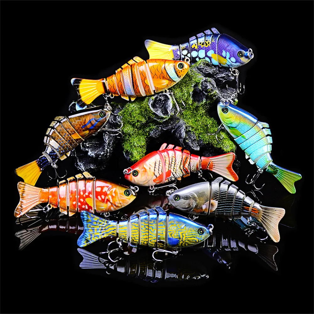 Fishing Lure 1Pcs Multi Section Sea Bass Wobbler 10cm 15.5g Crankbaits Swimbait Isca Artificial Plastic Bait