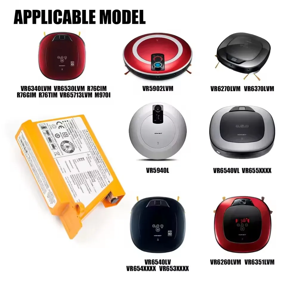 UPGRADE Robot Vacuum Cleaner Battery 5000mAh for LG EAC62218202 VR64703LVMB,VR7412RB,Cameron Sino Li-ion,Bateria,EXW 5