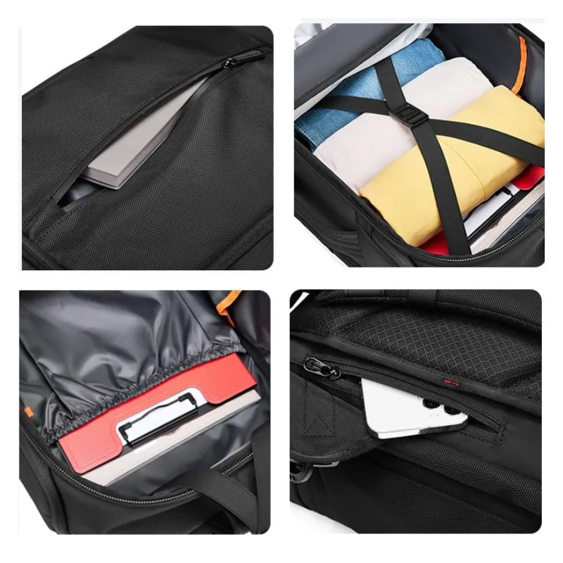 Man Backpack Men Travel Bag Luxury Outdoor Hiking Bag Black Laptop Bag Large Capacity Multifunctional Sports Waterproof Handbag 4