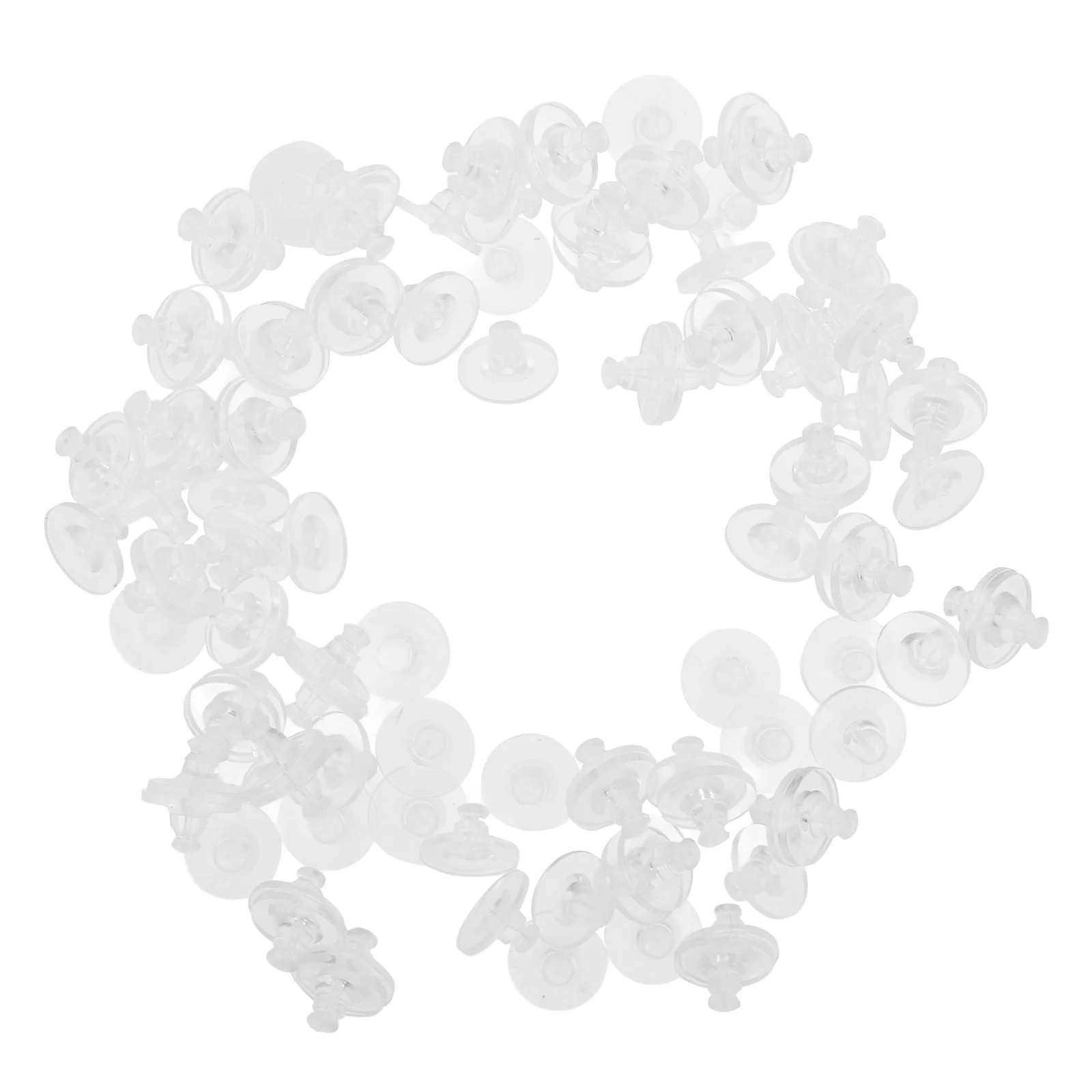 

100 Pcs Silicone Earplugs DIY Earrings Backs Locking Stopper Jewelry Accessories Replace Unique