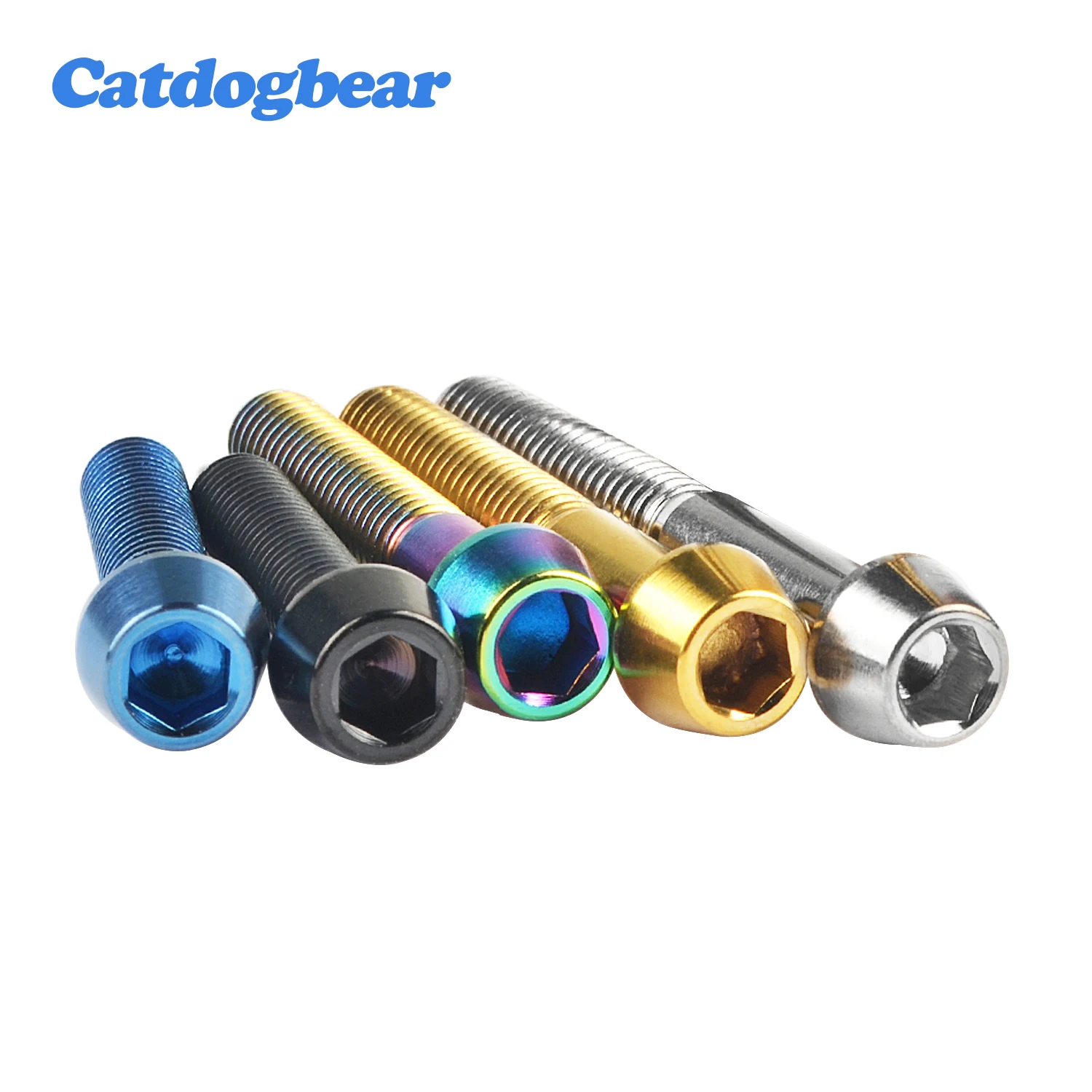 Catdogbear Titan Ti M6X10 16 18 20 25 30 35 40 45 50 55 60 65mm Kegel Kopf Bolzen allen Schlüssel Schraube für Fahrrad Headset Bremse