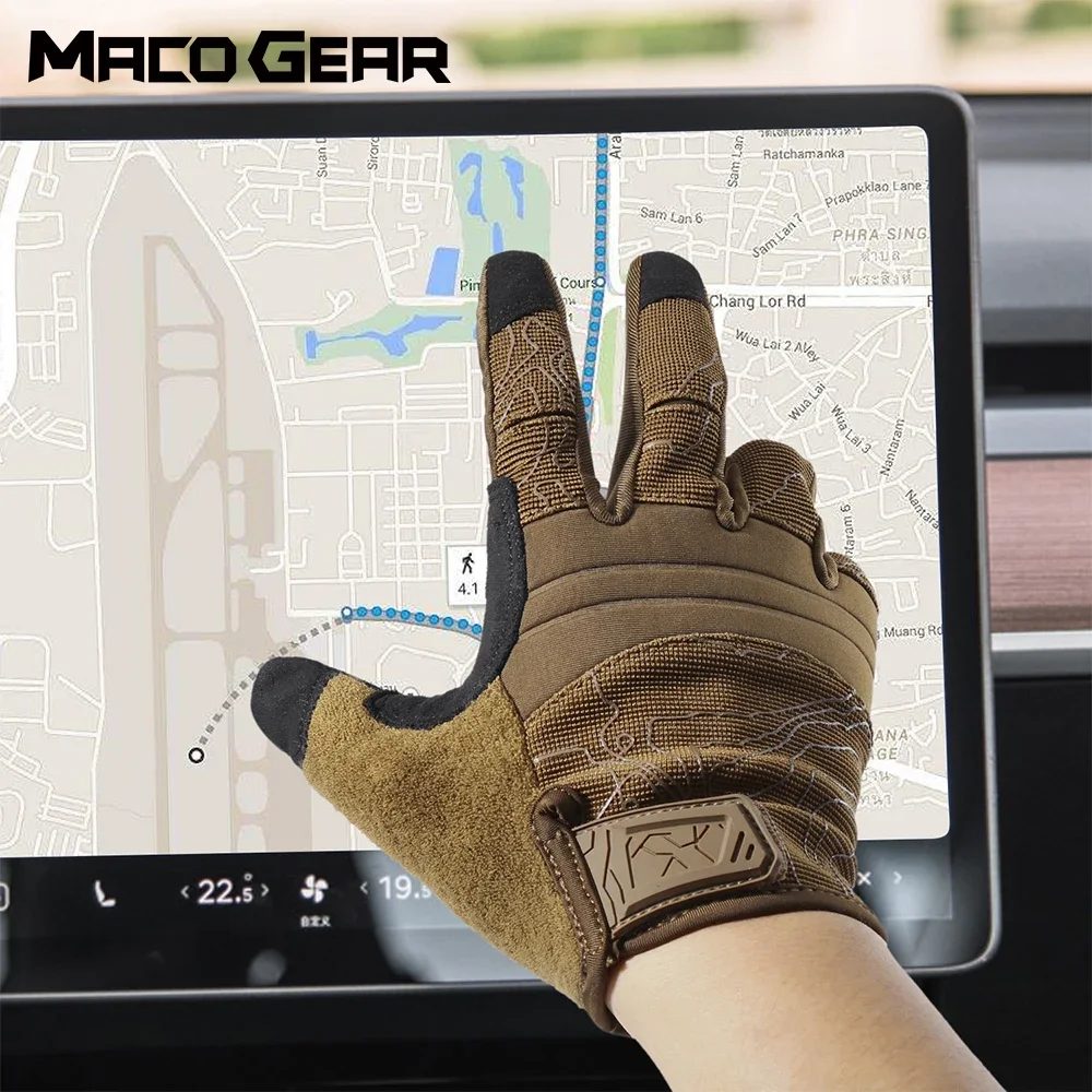 Full Finger Touch Screen Tactical Gloves Cycling Bike Climbing Trainning Ski Bicycle Sports Work Hunting Motorcycle Mittens Men 2