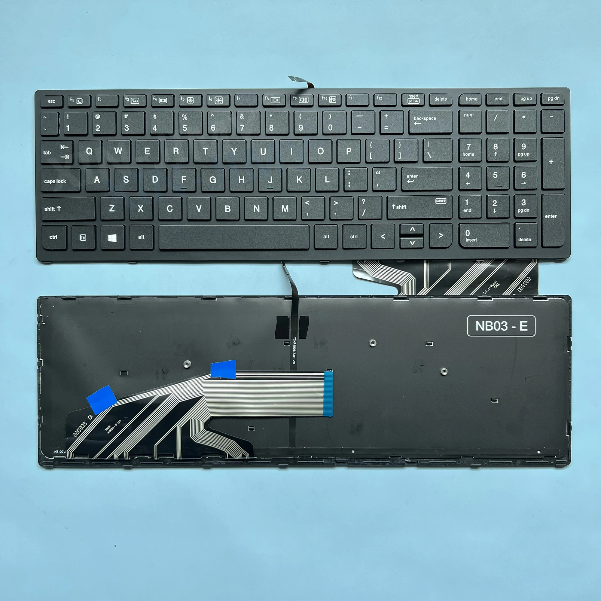 Zbook15 g3 US Russian Backlit Keyboard For HP Zbook 15 G3 For Zbook 17 G3  Laptop English RU Black Frame PK131C31A05 SN7142BL