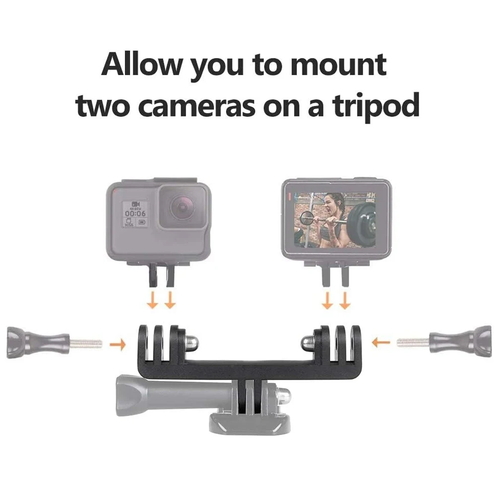 Lot De 4 Vis Moletées En Alliage D'aluminium Pour GoPro Hero 11 10 9 8 7 6 5 4 3+, Insta360 ONE X3 X2 X RS R GO 2 Et DJI Osmo Action 2 3, Vis Standard