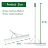 Aluminum Landscape Rake 36" Leaf Rake Tool For Loosening SoilLawn Care Weeding Lake Garden Pond Beach Landscaping Garden Tools 6