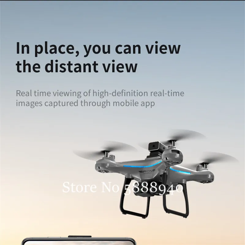 Drone enfant 4K 8K en action, double batterie 1800mAh pour longs vols, paysage