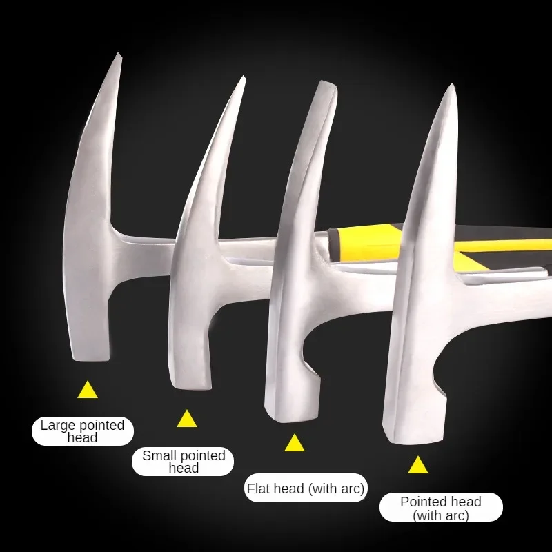 Multifunctional Professional Camping Hammer Hand Tool High Carbon Steel Geological Hammer Integrated Forging Claw Hammer 4