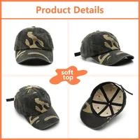 Custom Baseball Hats Camouflage Baseball Cap Embroidery Design DIY Wholesale Print Custom Sun Hat Outdoor Sports Hats Adult Hat 2