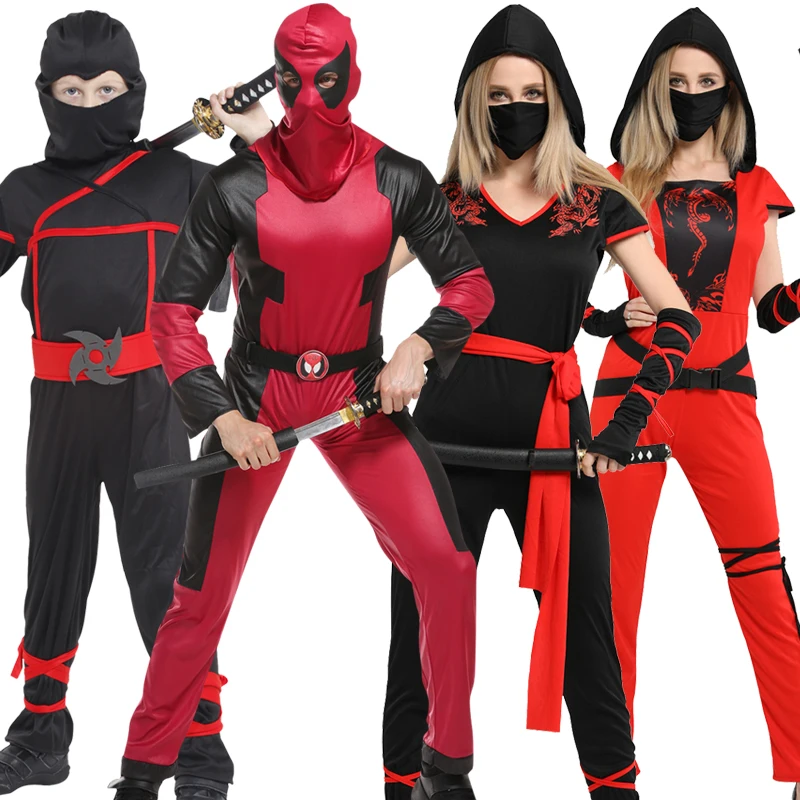 

Anime Ninja Costume for Men Women Warrior Cosplay Costumes Carnival Fancy Dress Up for Adult No Weapon