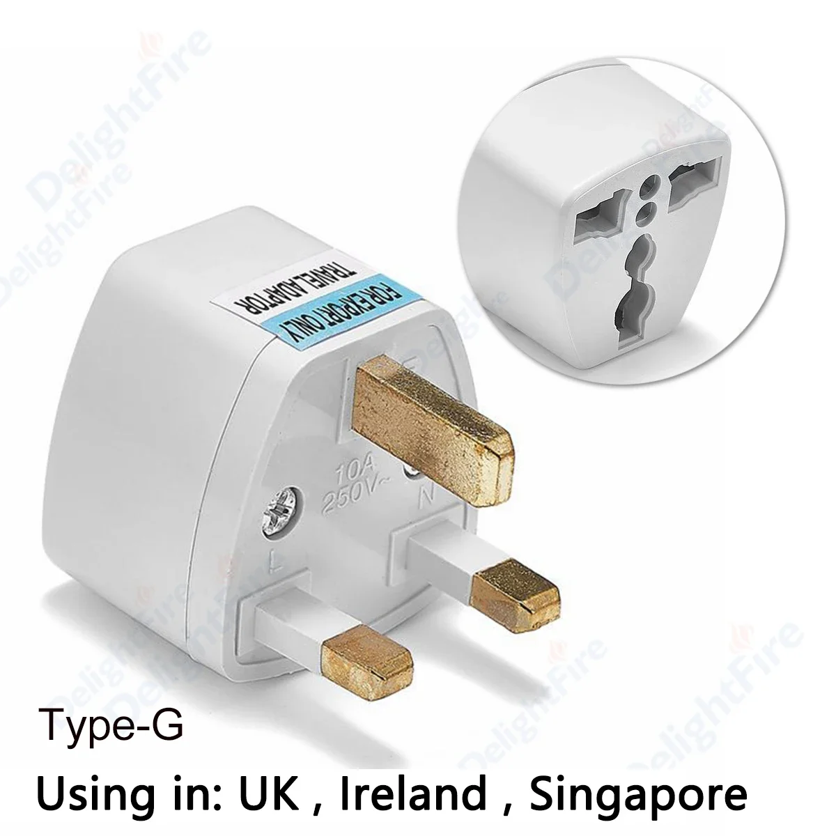 Adattatore Spina Elettrica Inglese UK Italiana IT Adapter Plug Viaggio