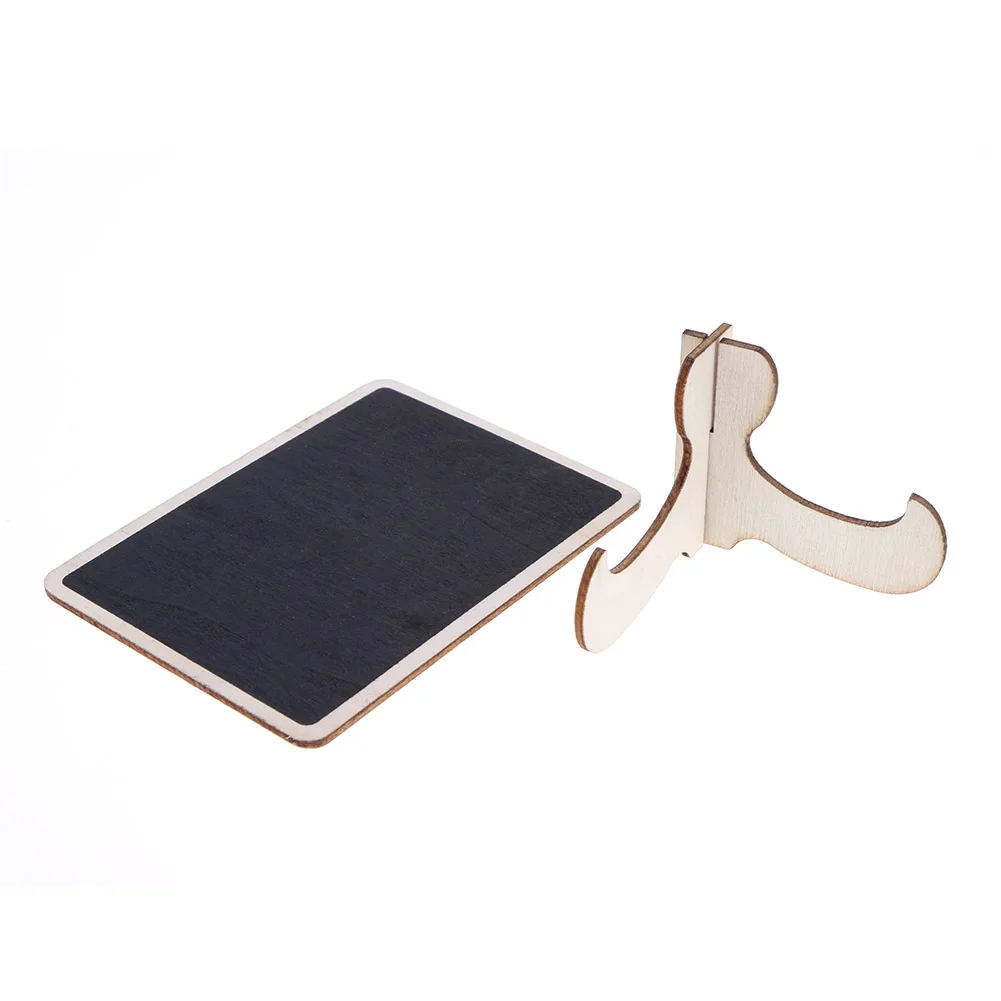 Mini Wooden Chalkboard Portable Stand Message Boards Decorative Tabletop Multi-function Durable Creative for Wedding Party