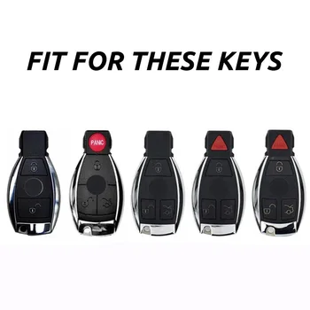 Custodia per Chiave/telecomando per Mercedes Benz w211 w204 A B R classe G GLK GLA GLC GLR W210 W176 W202 W463 accessori Shell 7 Custodia per Chiave/telecomando per Mercedes Benz w211 w204 A B R classe G GLK GLA GLC GLR W210 W176 W202 W463 accessori Shell - Copertura della cassa chiave dell automobile di nuovo stile per Mercedes Benz w211 w204 A