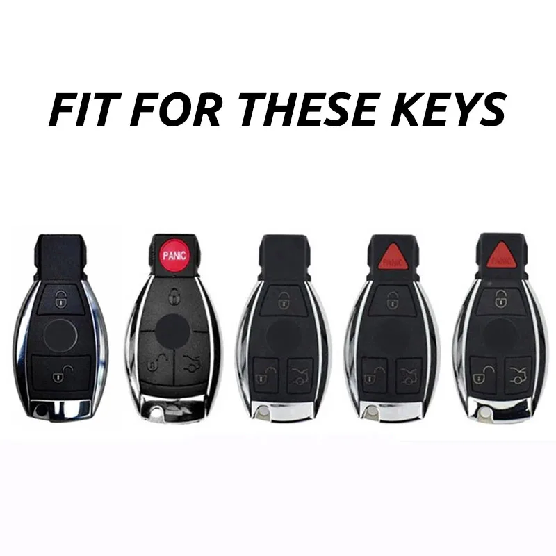 New Style Car Key Case Cover For Mercedes Benz w211 w204 A B R G Class GLK GLA GLC GLR W210 W176 W202 W463 Shell Accessories