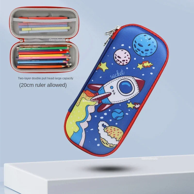 Pencil Case Kawaii School Stationery 3D Space Pen Case School Supplies Cute Dinosaur High Capacity Pencil Box pencil cases stationery box