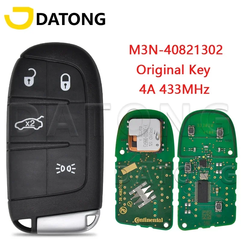 

Datong мировое автомобильное дистанционное управление оригинальный ключ для Fiat 500 500L 500X 2016 2017 2018 2019 Dodge 4A Chip 2020 MHz M3N-40821302