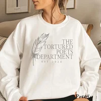 The Tortured Poets Departmentest 2024 Printed Sweatshirts Women Men Causal TTDP Hoodie Harajuku in My Era Merch Womans Clothing 2