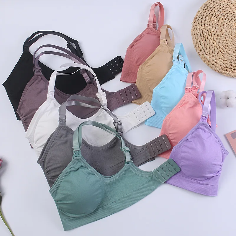 Nursing Bra Maternity Clothes For Pregnant Women Pregnancy Maternity Bra Breastfeeding Lactation Maternal Underwear Things Bras 5