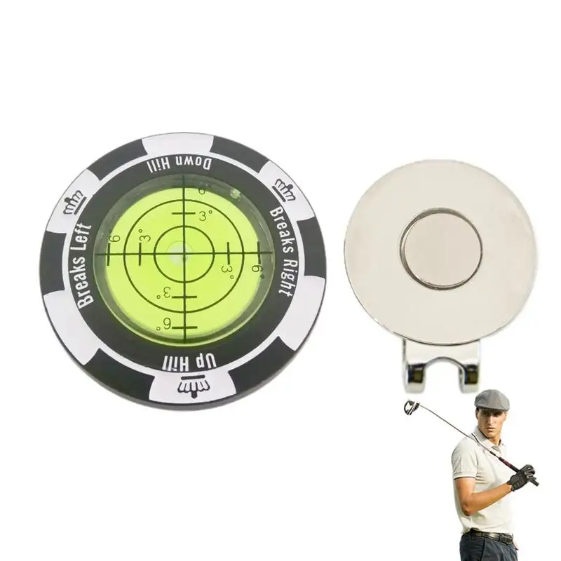 

Golf Ball Putting Marker Compact Golf Ball Marker With Scale Display Golf Training Equipment With Hat Clip Golf Ball Markers For
