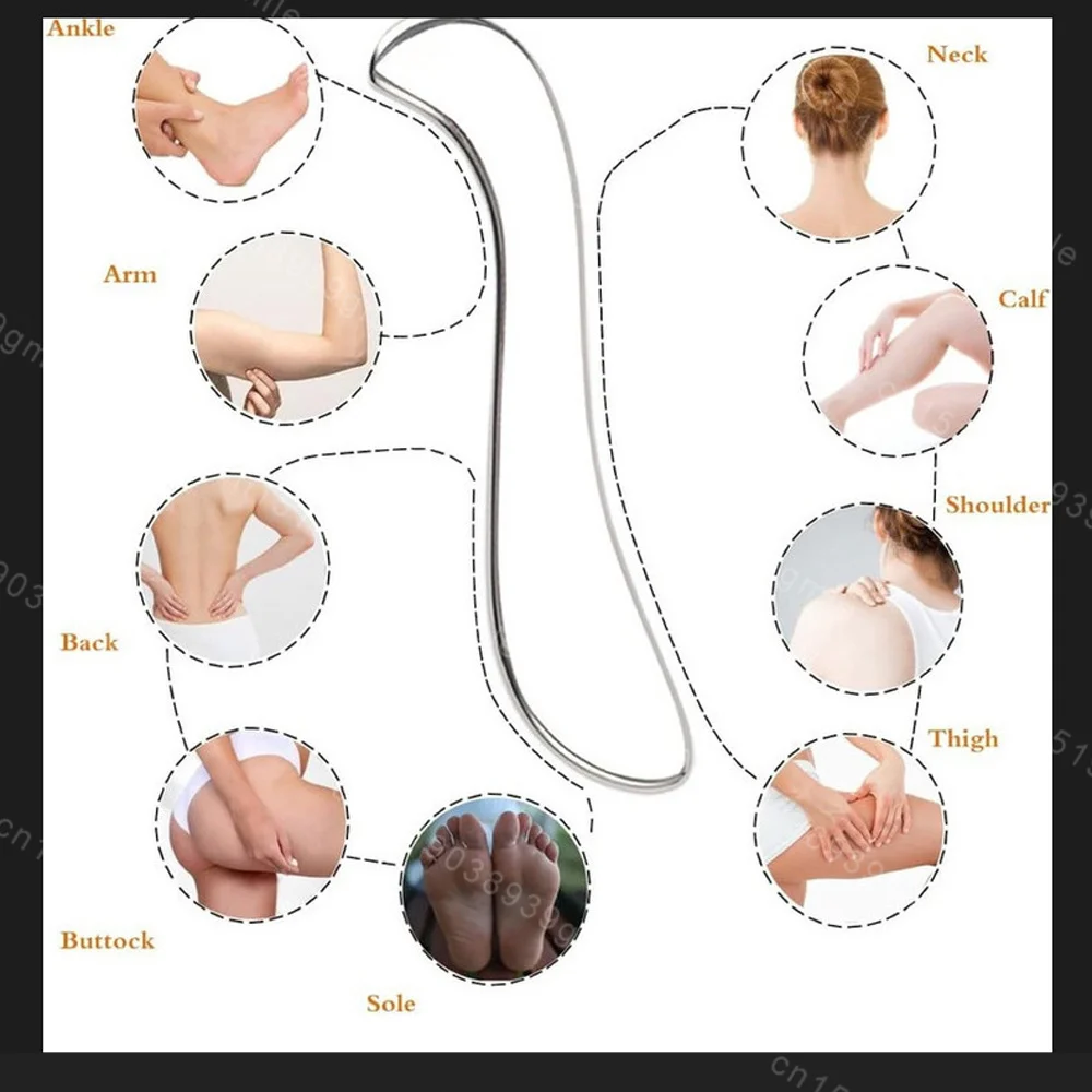 Fascia Knife Myofascial Release Pressure Tools Bird Shape Stainless Steel Gua Sha Scraper Physical Therapy Acupoint Massager