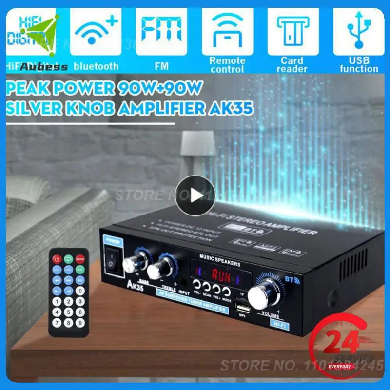 

800W Home Car Amplifiers 2 Channel 5.0 Surround Sound FM USB Remote Control Mini HIFI Digital Amplifier Stereo