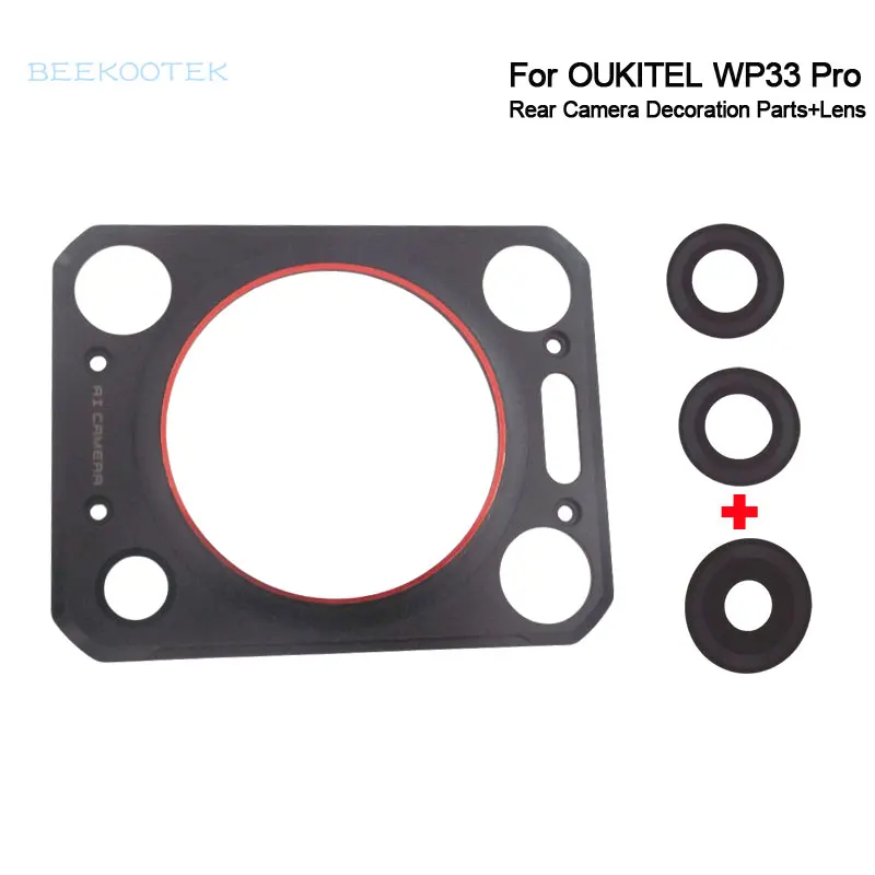 오리지널 OUKITEL WP33 Pro 후면 카메라 장식 부품(메인 카메라 렌즈..