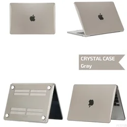 Sleek Protective Laptop Case - Premium Cover & Shell - Pro 14 A2442 A2779 (Crystal Gray)