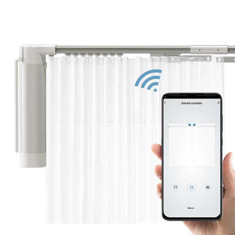 

4.2M Hot Sale Smart Home Wifi Curtain Motor Alexa Tuya Motor Curtain Track Electric Wifi Motorized Curtain Control System