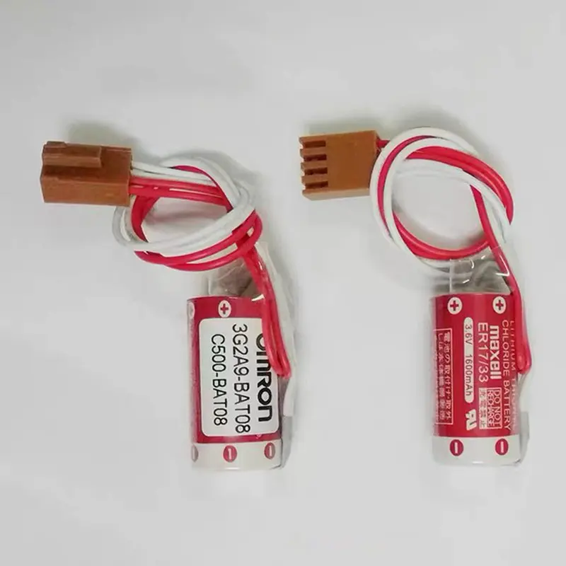 

1pce 3G2A9-BAT08 C500-BAT08 ER17/33 3.6V With Plug PLC Industrial Lithium Battery Accessories